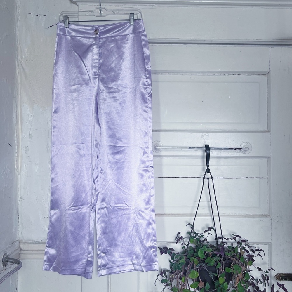 Shein Lavender High Waist Trousers - Medium